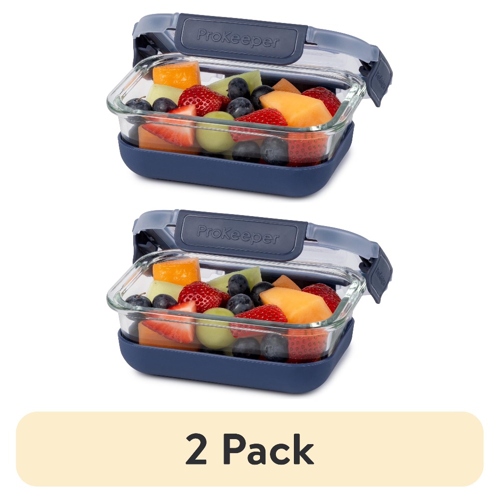 Meal Prep Glass - Набор из 2 стеклянных контейнеров для