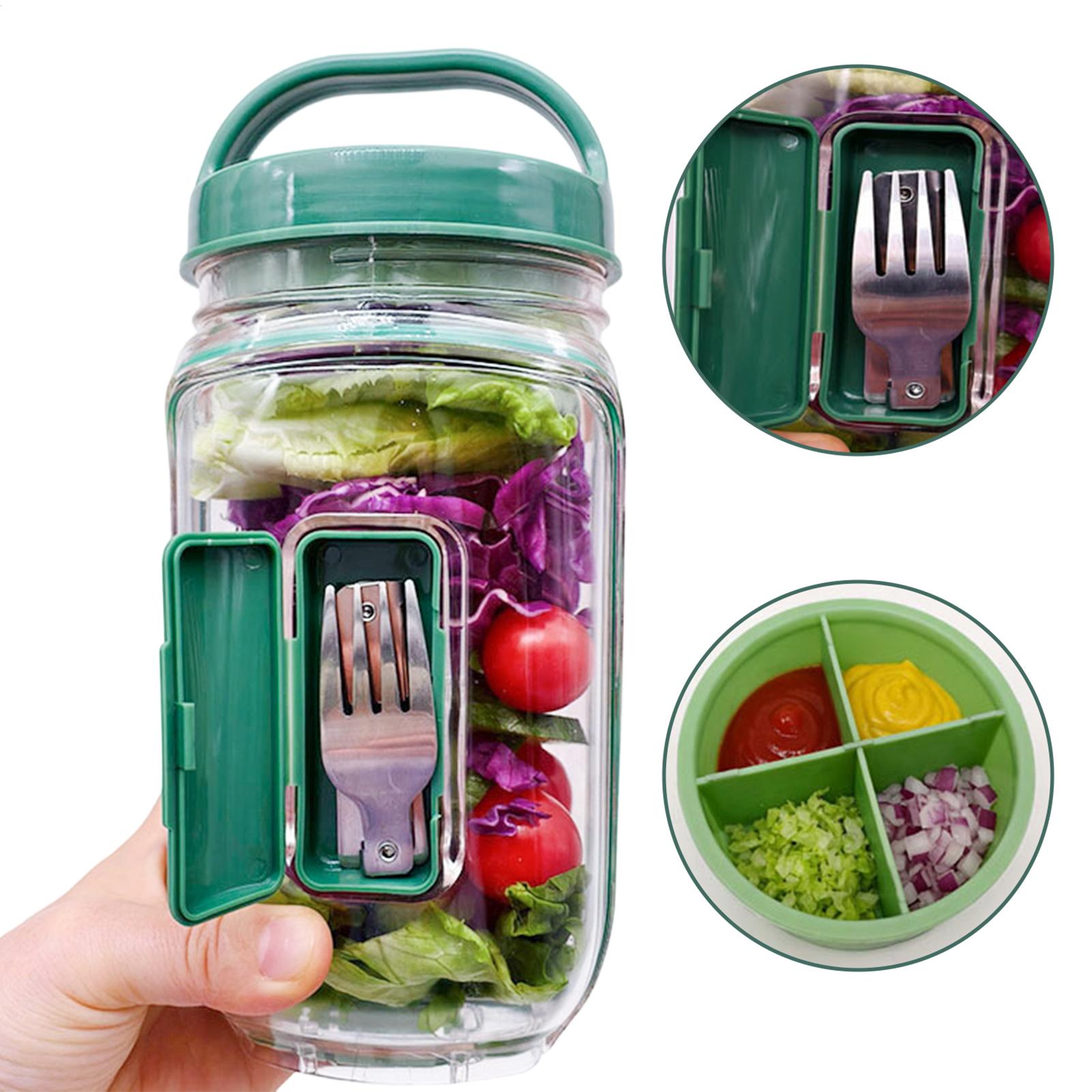 Meal Prep Gym - Контейнер для салата с боковым отверстием,