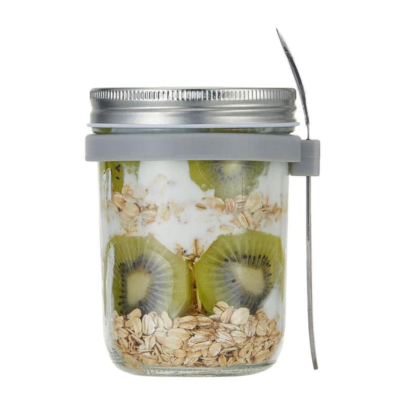 Overnight Oat Jar - 600 мл большая емкость, контейнеры для