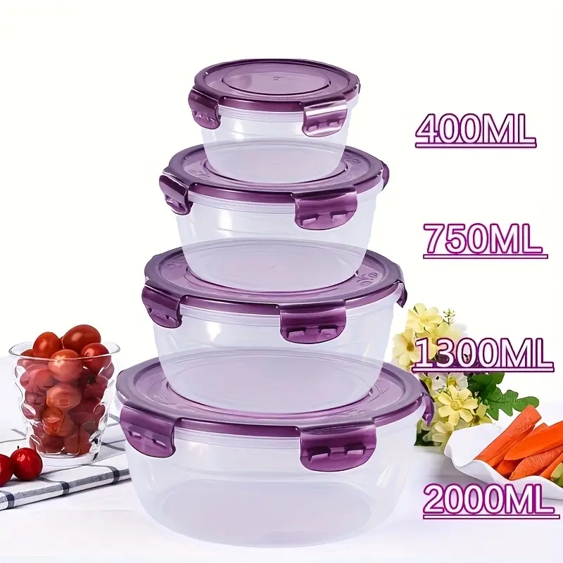 Meal Preparation - 4 пластиковых контейнера для хранения продуктов,