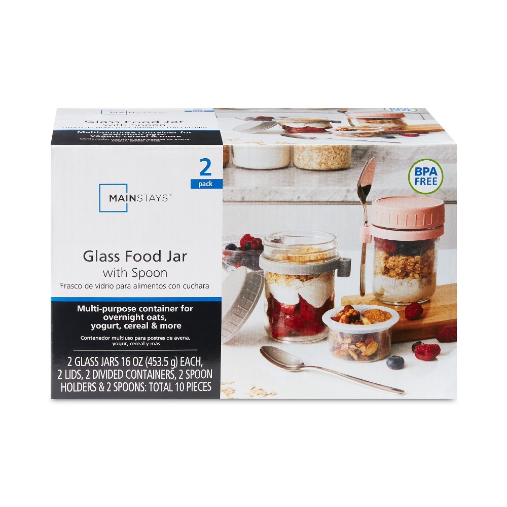 Meal Prep Glass - Портативный контейнер для овсянки на ночь