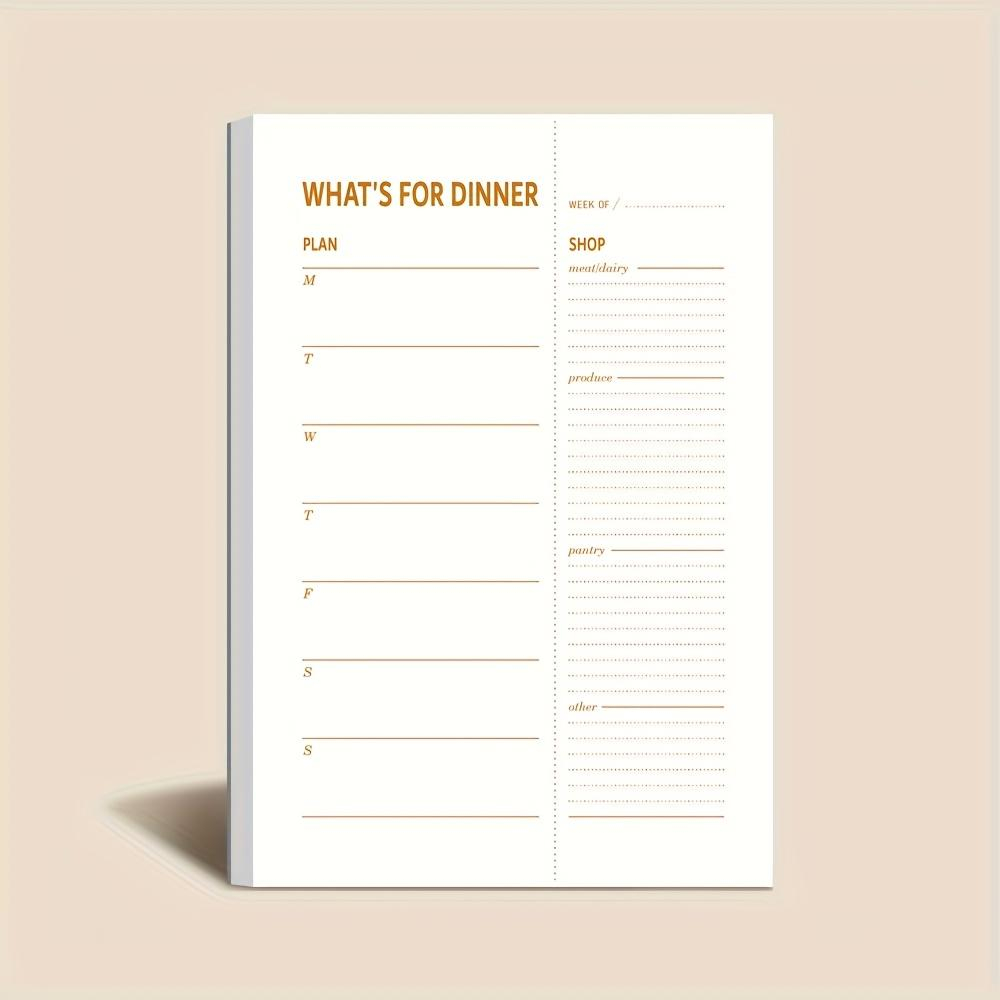 Meal Prep Book - Блокнот для ежедневного планирования питания, 50