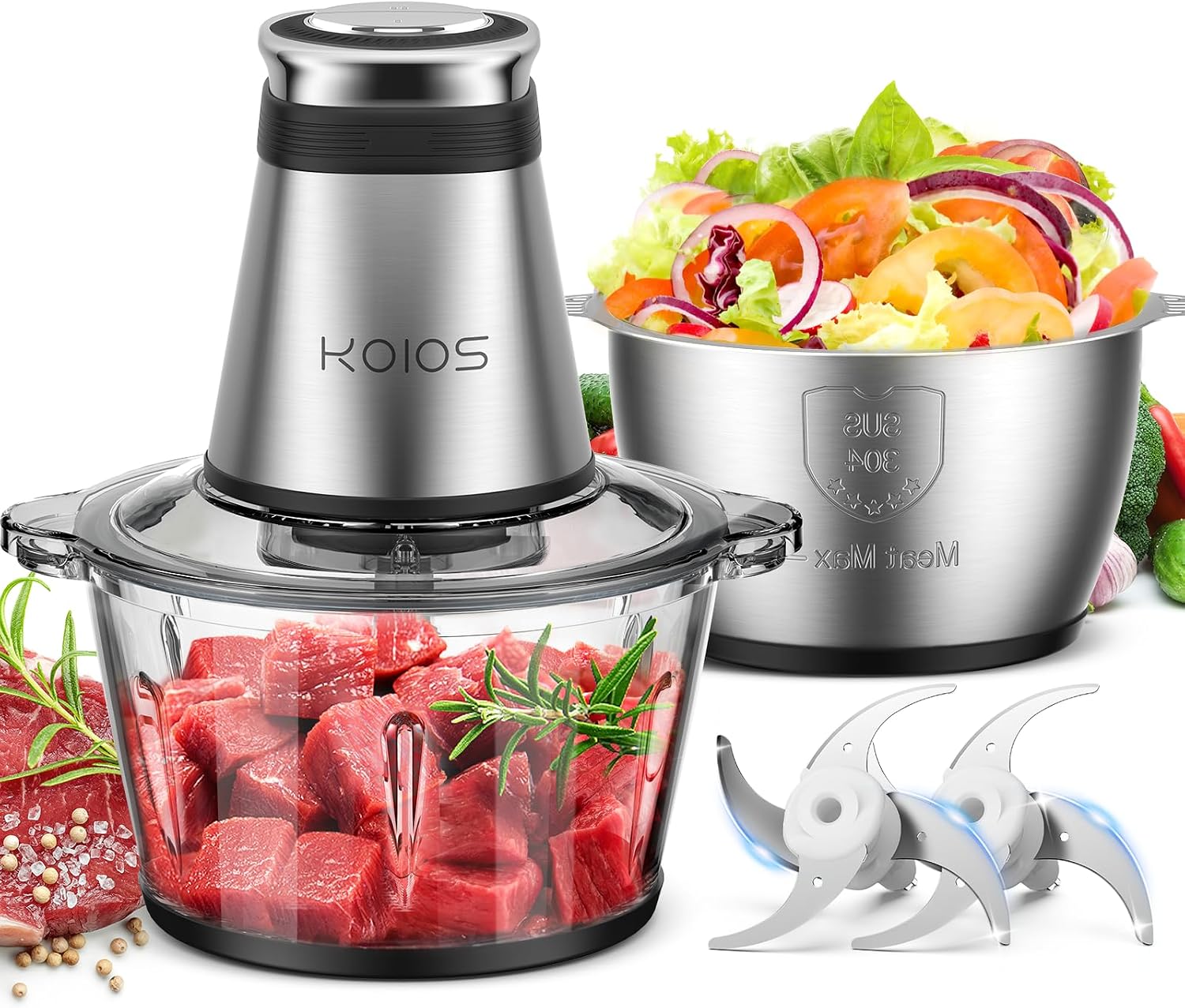 Veggie Chopper Cup - Измельчитель продуктов 500 Вт, 2 чаши