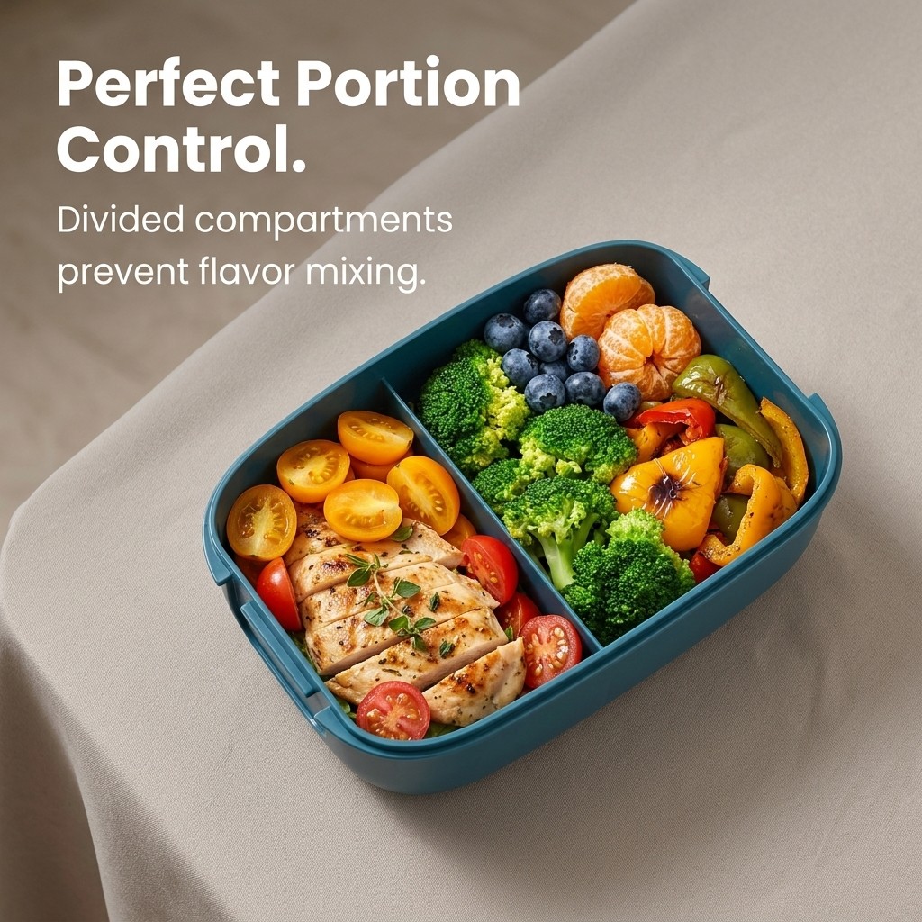 Ланч-бокс с 2 отделениями для  – обзор и цена Meal Prep Or Prep Meal