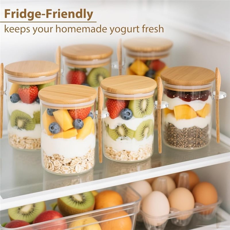 AB46-1Set/6Pcs Влагостойкая ба – обзор и цена Overnight Oat Jar