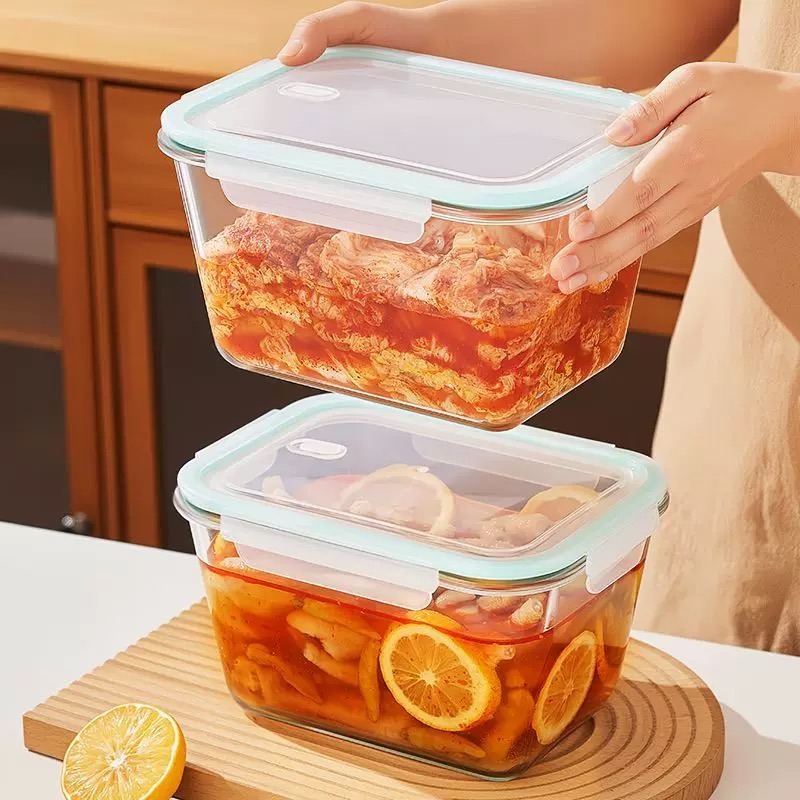 Белая крышка, стеклянный конте – обзор и цена Meal Prep Glass