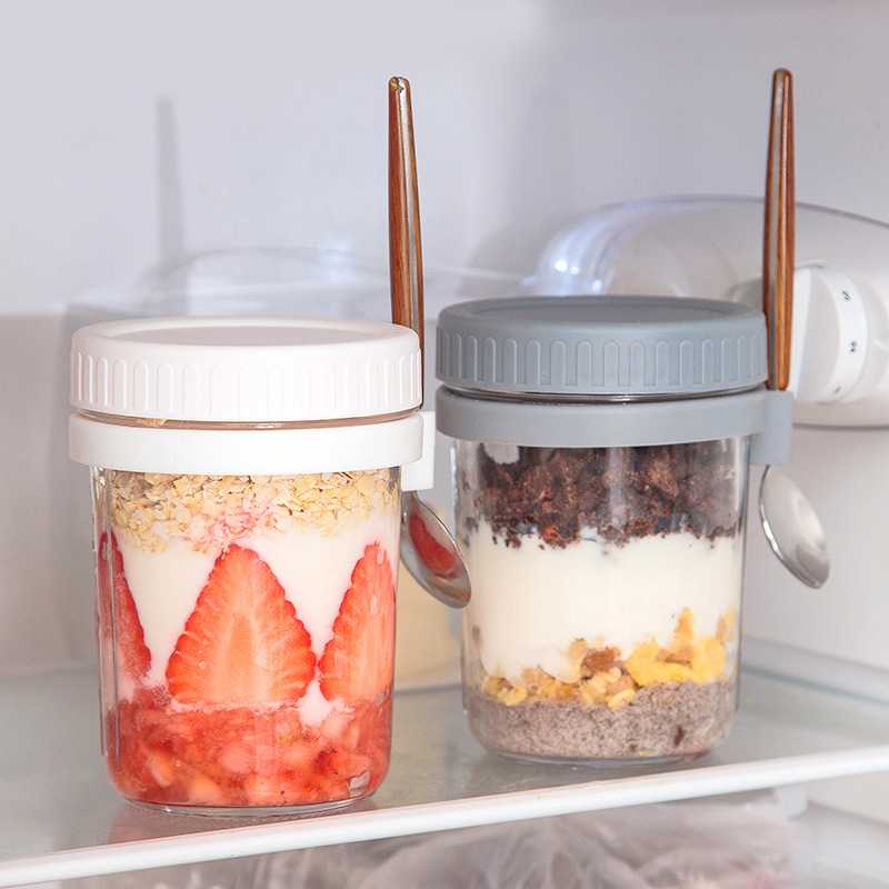 Стеклянная банка для овсянки н – обзор и цена Overnight Oat Jar