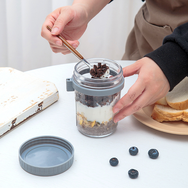 Стеклянная банка для овсянки н – обзор и цена Overnight Oat Jar