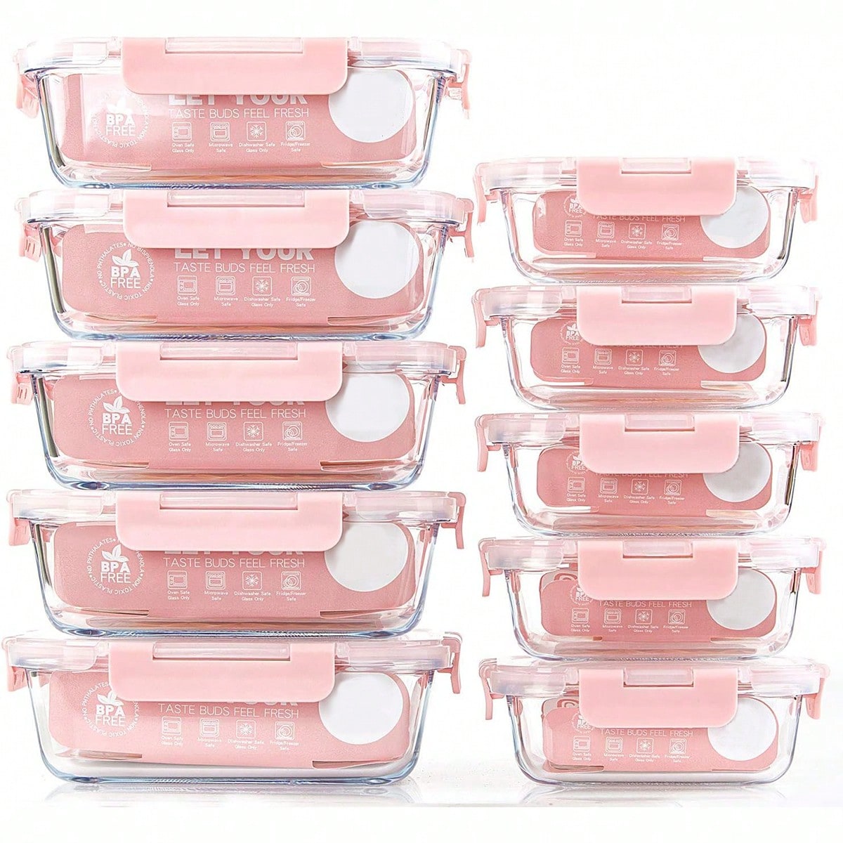 Набор из 10 стеклянных контейн – обзор и цена Meal Prep Glass