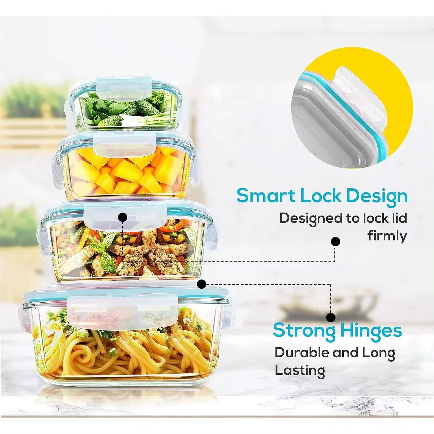 Стеклянный ланч-бокс Контейнер – обзор и цена Meal Prep Glass