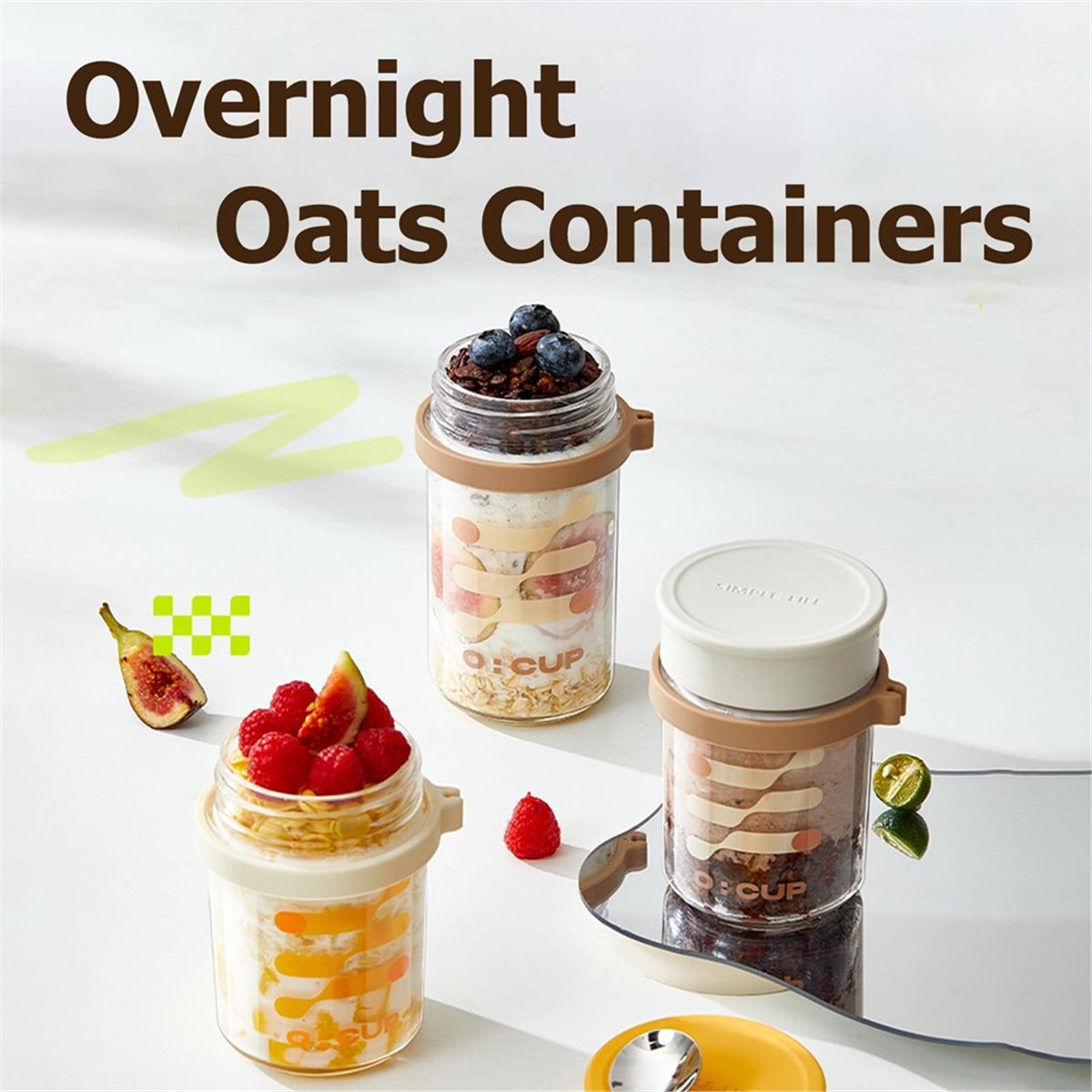 Набор из 4 банок A67T NEW для  – обзор и цена Overnight Oat Jar